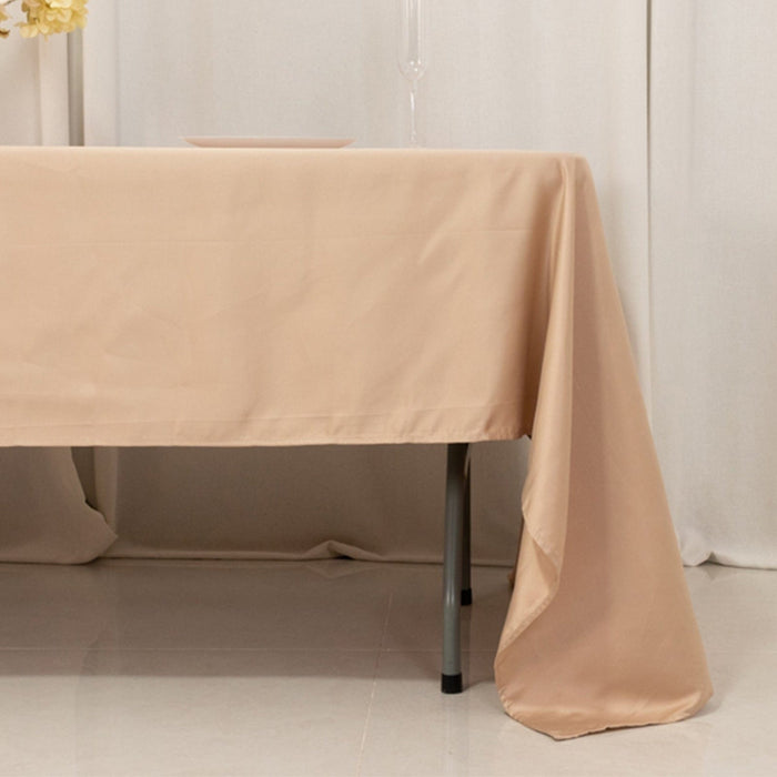 60" x 126" Lamour Satin Rectangular Tablecloth