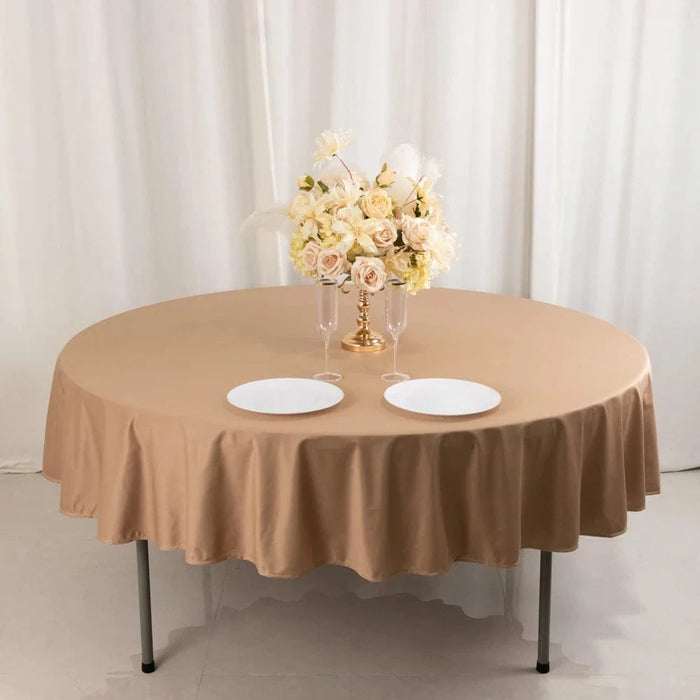 90" Premium Scuba Round Tablecloth