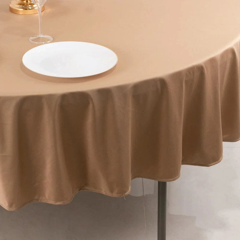 90" Premium Scuba Round Tablecloth