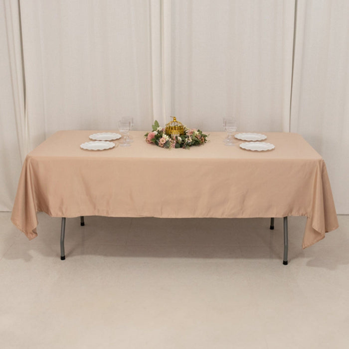 60" x 102" Lamour Satin Rectangular Tablecloth
