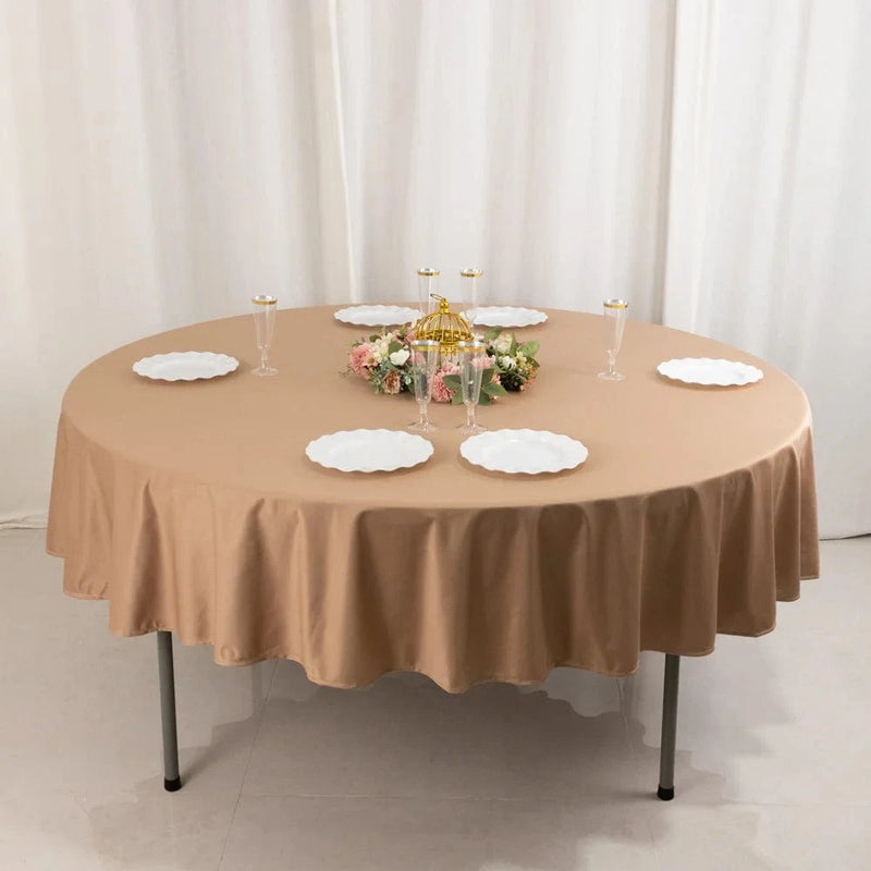 90" Premium Scuba Round Tablecloth