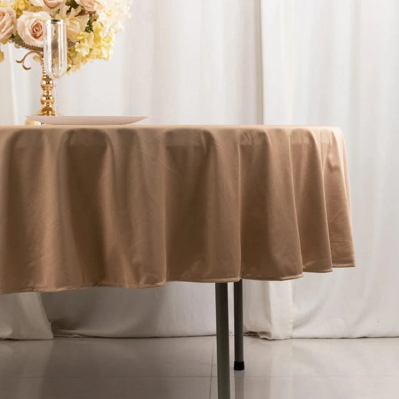 90" Premium Scuba Round Tablecloth