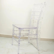 Organza Floral Sequin Embroidered Chair Slipcover - Gold