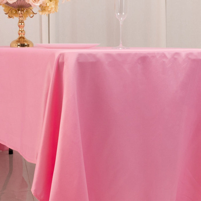 60" x 126" Lamour Satin Rectangular Tablecloth