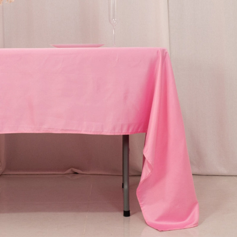 60" x 126" Lamour Satin Rectangular Tablecloth