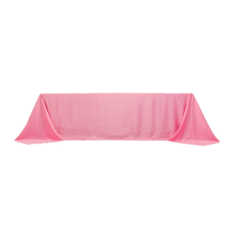 90" x 156" Lamour Satin Rectangular Tablecloth