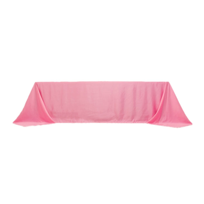 90" x 156" Lamour Satin Rectangular Tablecloth