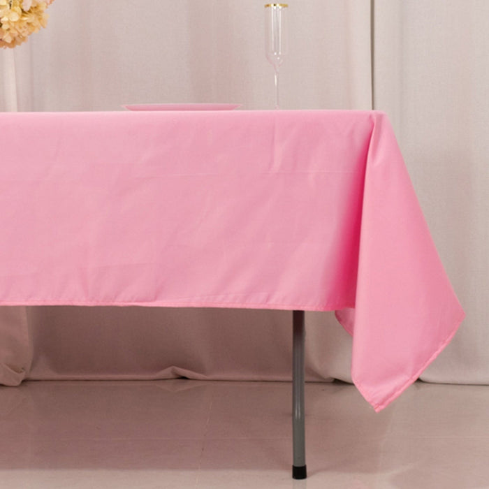 60" x 102" Lamour Satin Rectangular Tablecloth