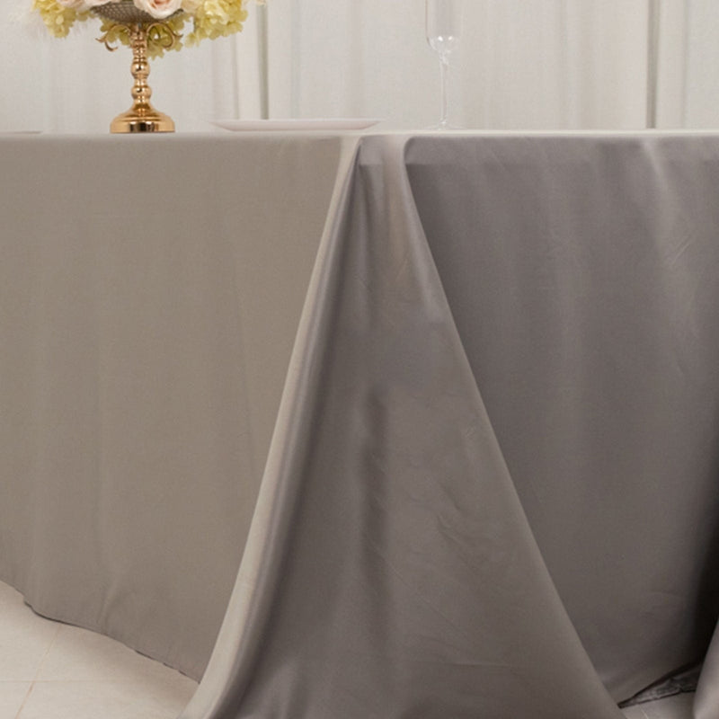 90" x 156" Lamour Satin Rectangular Tablecloth