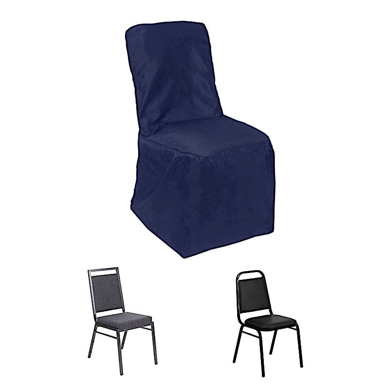Polyester Square Back Chivari Banquet Chair Cover