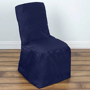 Polyester Square Back Chivari Banquet Chair Cover