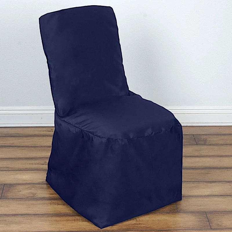 Polyester Square Back Chivari Banquet Chair Cover