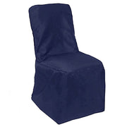 Polyester Square Back Chivari Banquet Chair Cover CHAIR_SQUA_NAVY