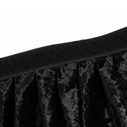 Portable Crushed Velvet Stage Skirt Shirred Pleated Event Platform Cover