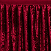 Portable Crushed Velvet Stage Skirt Shirred Pleated Event Platform Cover