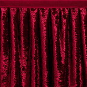 Portable Crushed Velvet Stage Skirt Shirred Pleated Event Platform Cover
