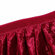 Portable Crushed Velvet Stage Skirt Shirred Pleated Event Platform Cover
