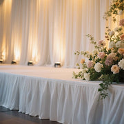 Portable Stage Skirting Polyester Shirred Pleat