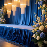 Portable Stage Skirting Polyester Shirred Pleat