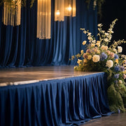 Portable Stage Skirting Polyester Shirred Pleat