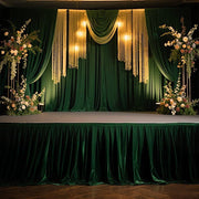 Portable Stage Skirting Polyester Shirred Pleat