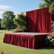 Portable Stage Skirting Polyester Shirred Pleat