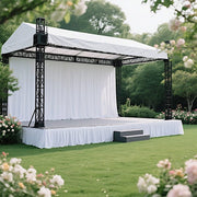 Portable Stage Skirting Polyester Shirred Pleat