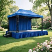 Portable Stage Skirting Polyester Shirred Pleat