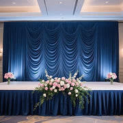 Portable Stage Skirting Polyester Shirred Pleat