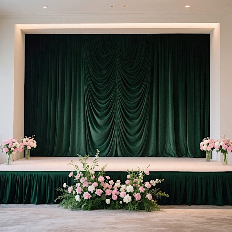 Portable Stage Skirting Polyester Shirred Pleat