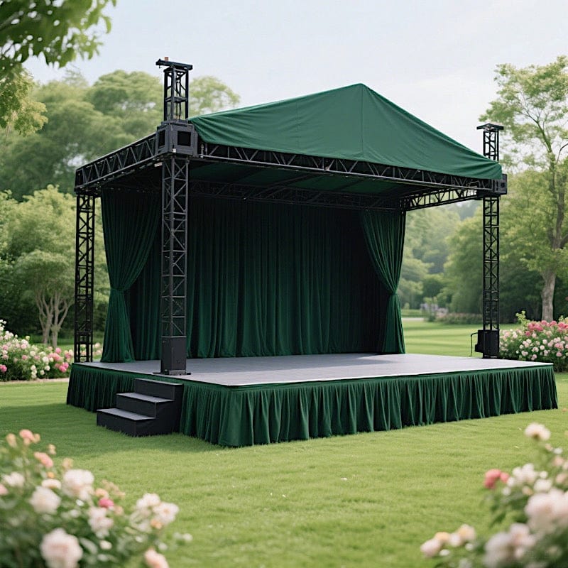 Portable Stage Skirting Polyester Shirred Pleat