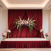 Portable Stage Skirting Polyester Shirred Pleat