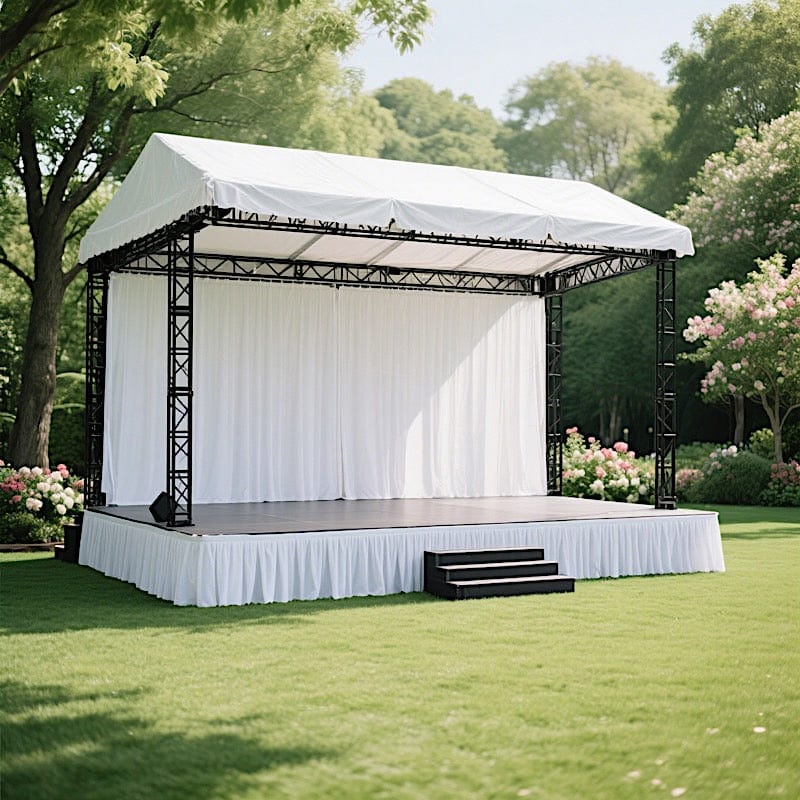 Portable Stage Skirting Polyester Shirred Pleat