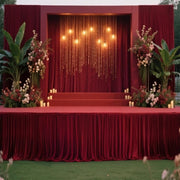 Portable Stage Skirting Polyester Shirred Pleat
