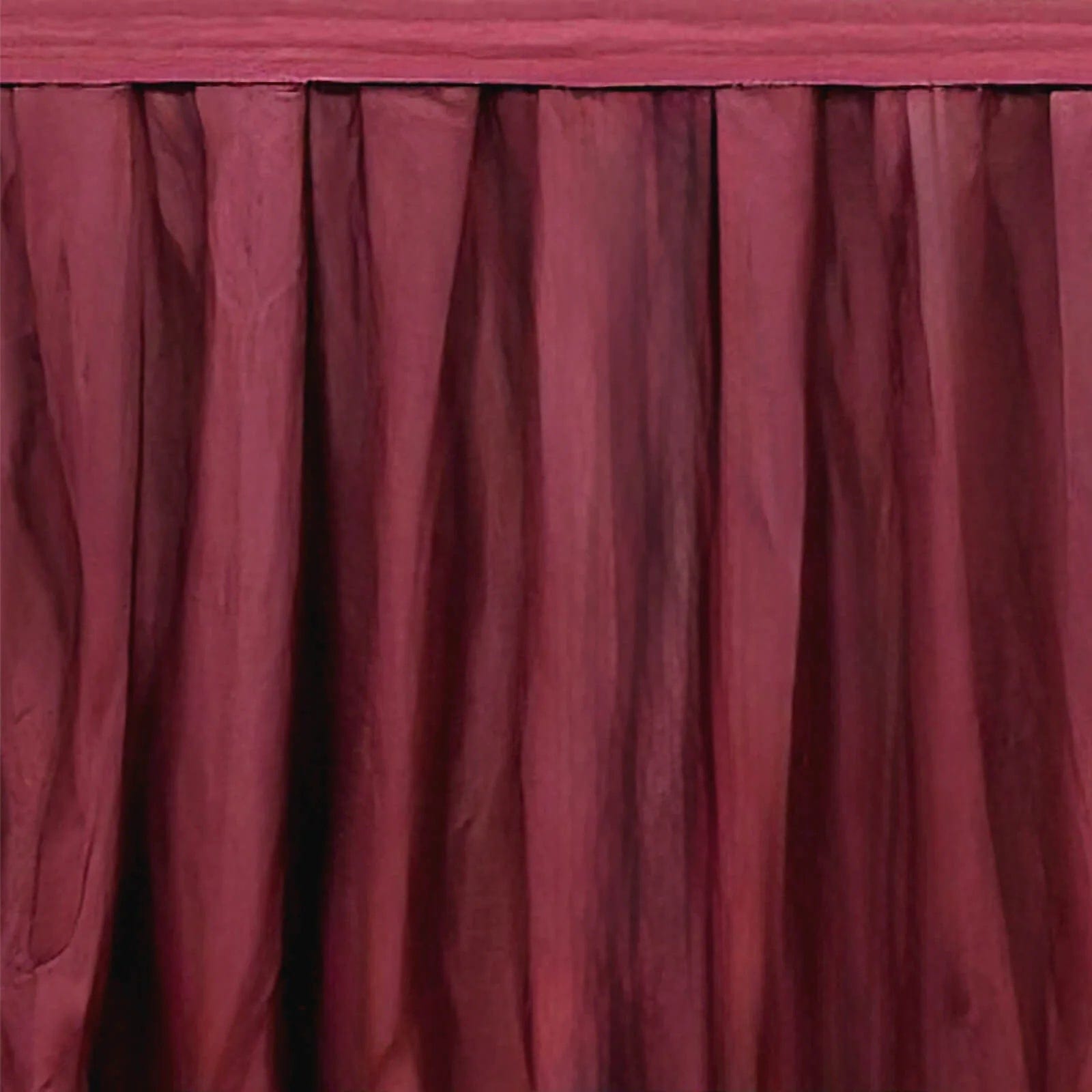 Portable Stage Skirting Polyester Shirred Pleat