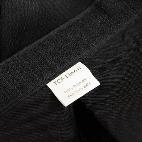 Portable Stage Skirting Polyester Shirred Pleat - Black
