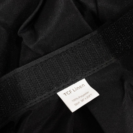 Portable Stage Skirting Polyester Shirred Pleat - Black