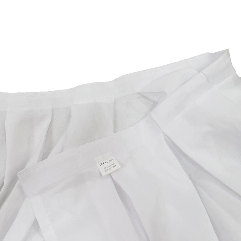 Portable Stage Skirting Polyester Shirred Pleat - Black