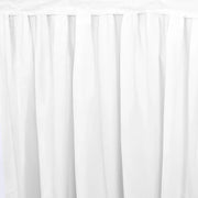 Portable Stage Skirting Polyester Shirred Pleat - Black