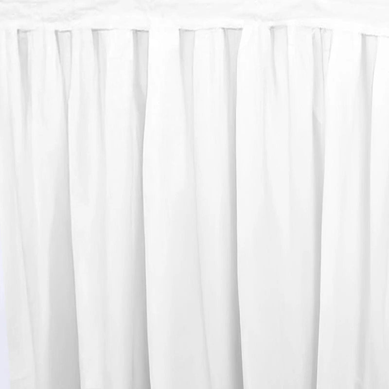 Portable Stage Skirting Polyester Shirred Pleat - Black