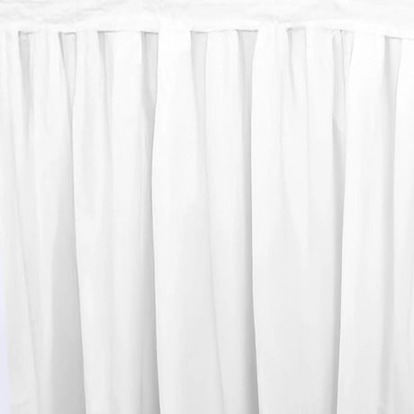 Portable Stage Skirting Polyester Shirred Pleat - Black