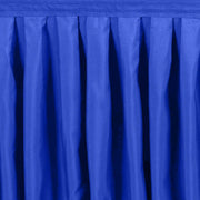 Portable Stage Skirting Polyester Shirred Pleat - Black