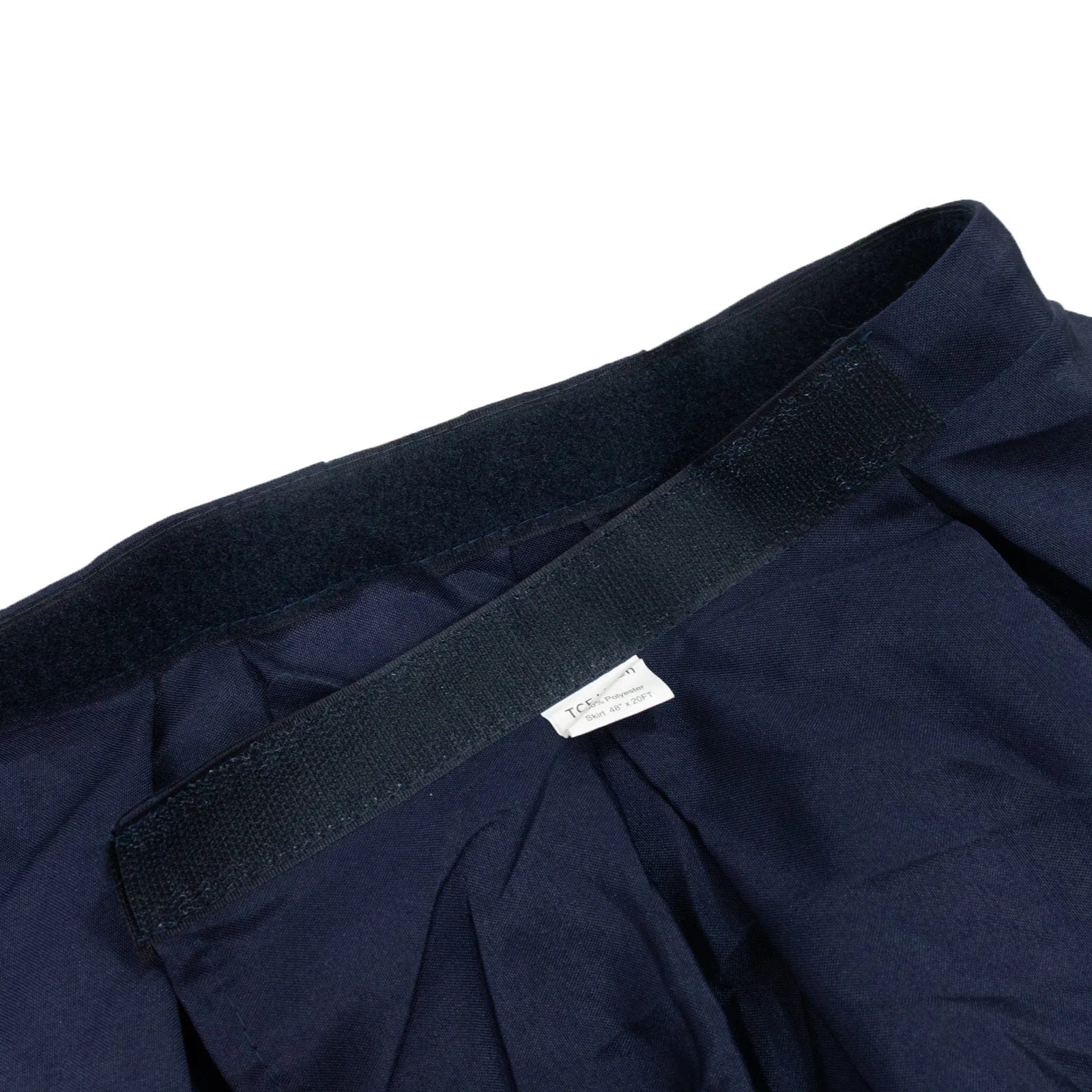 Portable Stage Skirting Polyester Shirred Pleat - Black