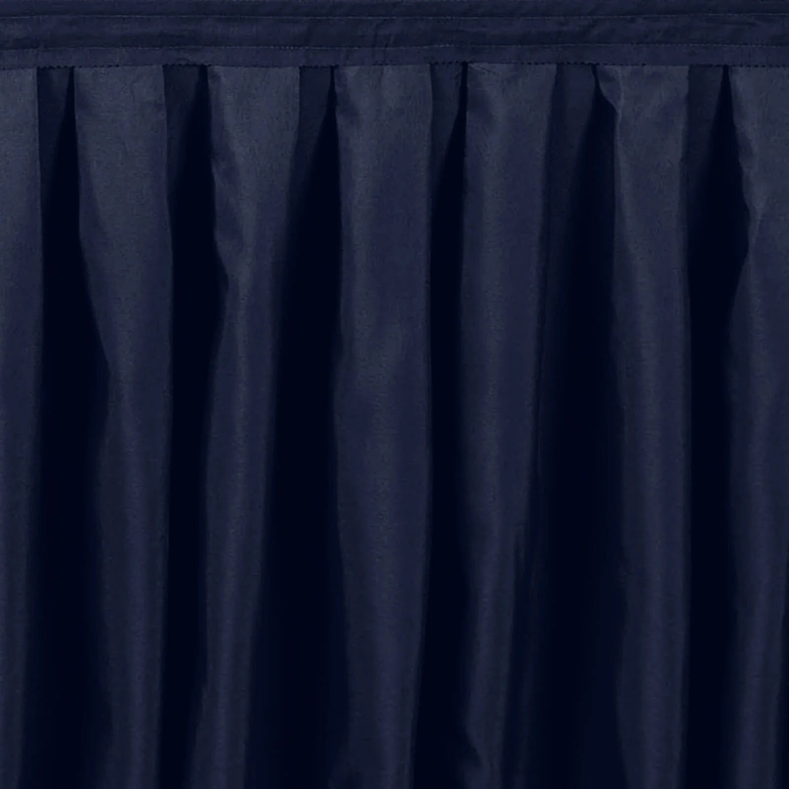 Portable Stage Skirting Polyester Shirred Pleat - Black