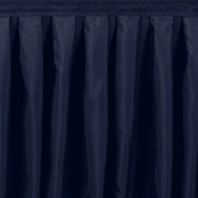 Portable Stage Skirting Polyester Shirred Pleat - Black