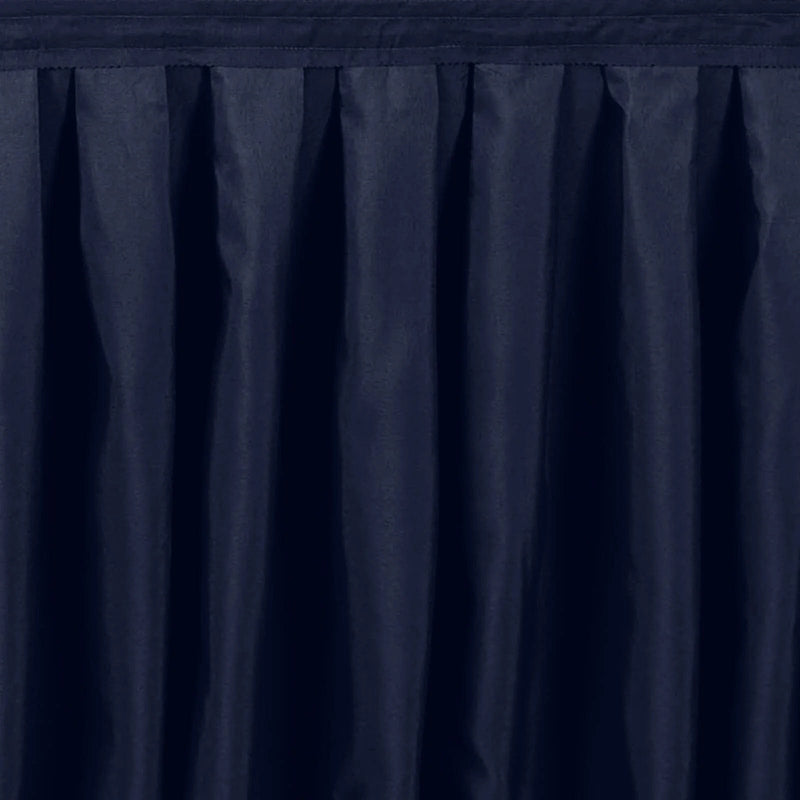 Portable Stage Skirting Polyester Shirred Pleat - Black