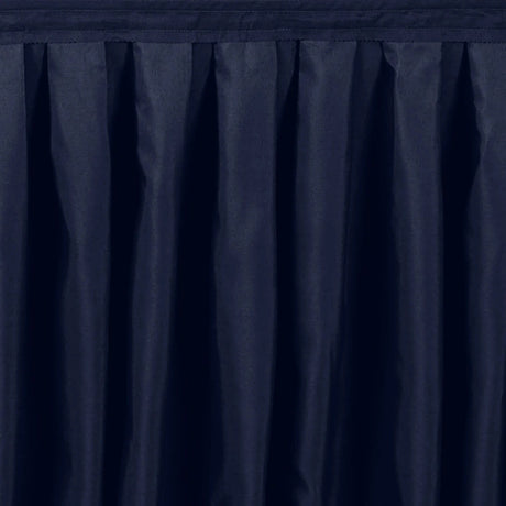 Portable Stage Skirting Polyester Shirred Pleat - Black