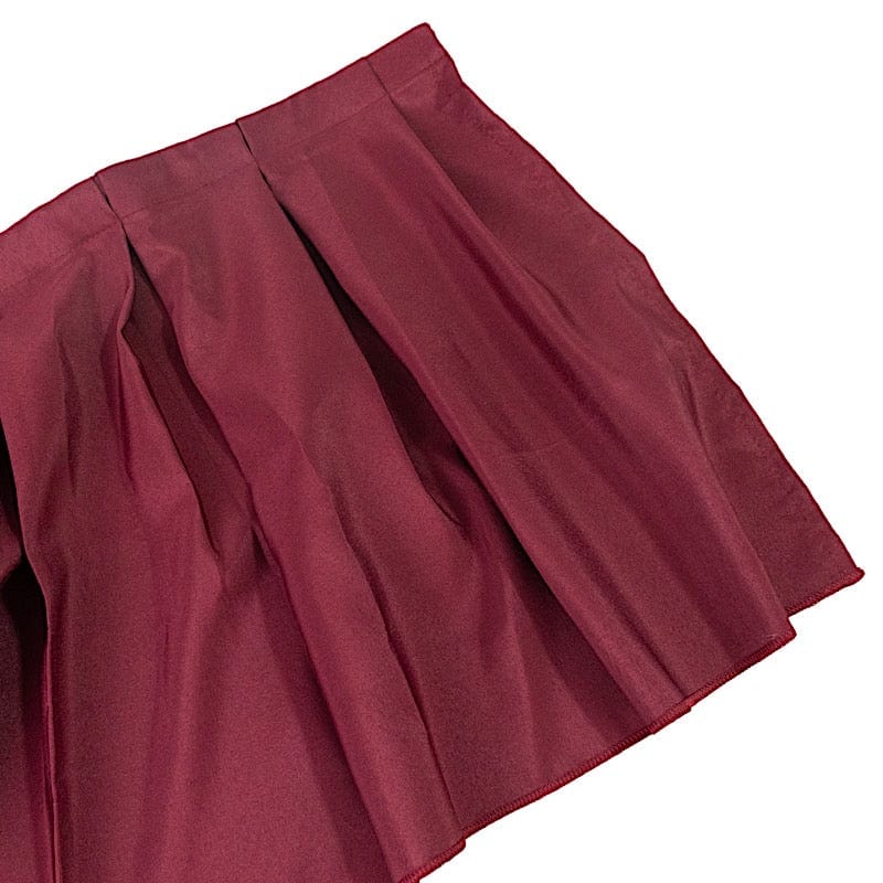 Portable Stage Skirting Polyester Shirred Pleat SKT_POLY_STG_1610_BURG