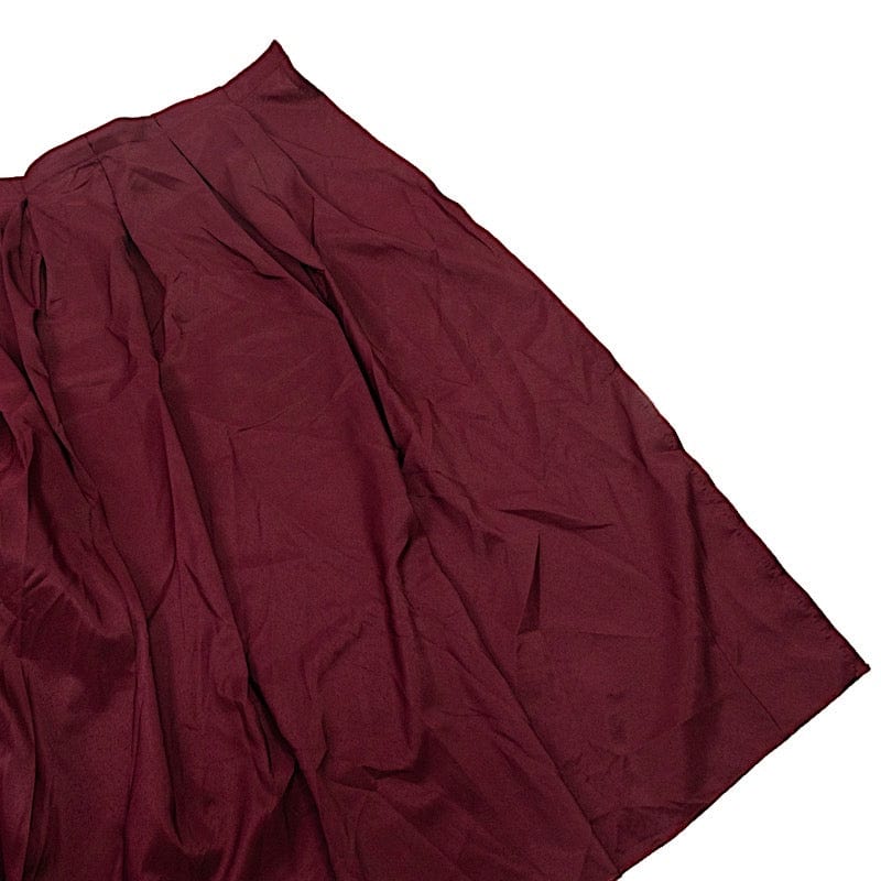 Portable Stage Skirting Polyester Shirred Pleat SKT_POLY_STG_3620_BURG
