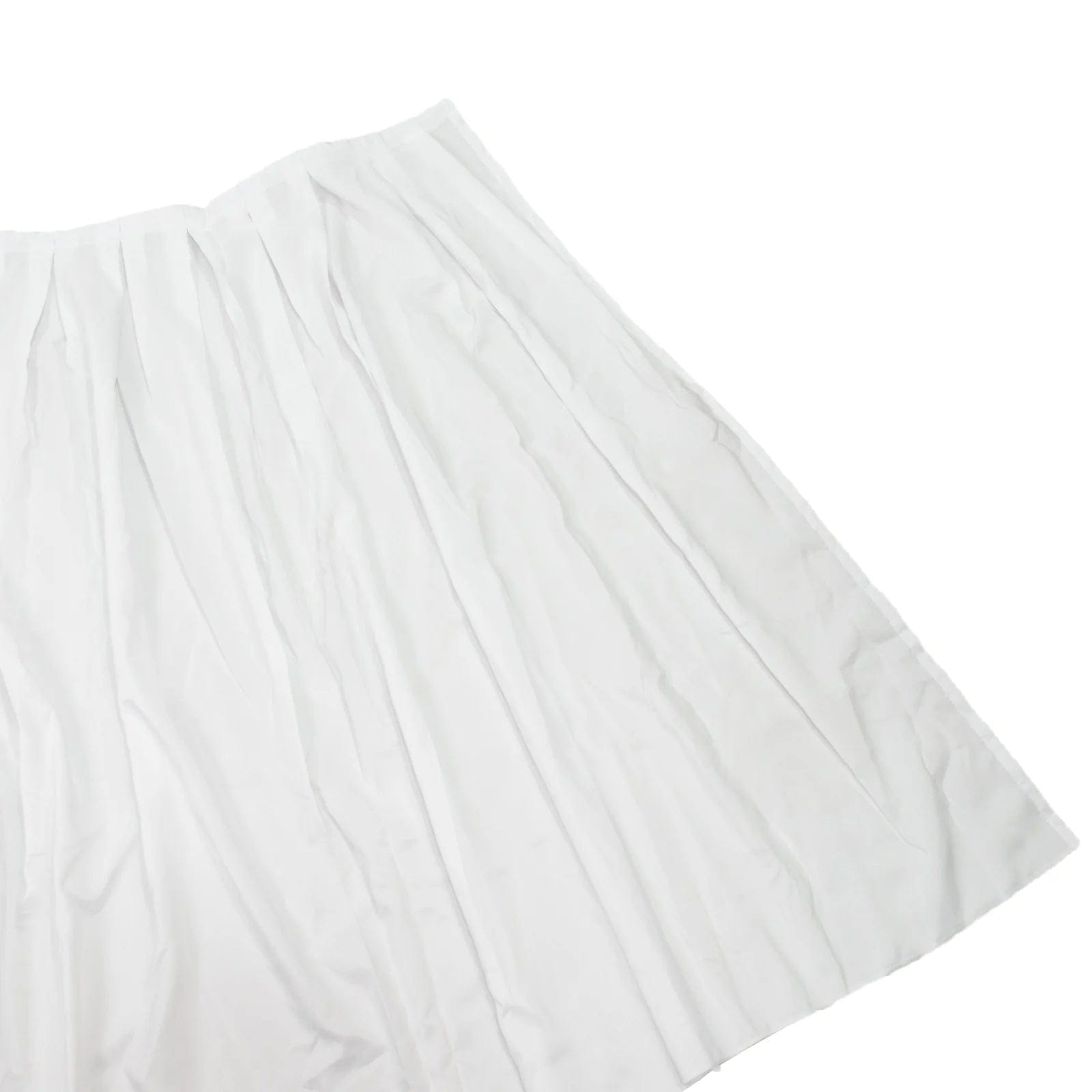 Portable Stage Skirting Polyester Shirred Pleat SKT_POLY_STG_4820_WHT